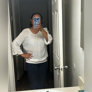 elegant white blouse